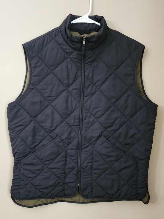 J. Crew Other - J. Crew  Men Quilted Vest Size L Black Authentic Outerwear